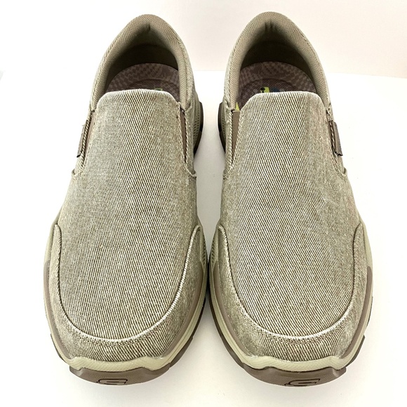 Skechers Men's Relaxed Fit Respected Fallston Taupe Loafers Size 11 204387 NEW - Picture 10 of 14